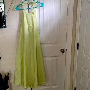 ZARA || open back halter dress